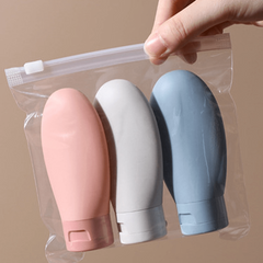 Leak Proof Silicone Travel Bottles Set for Toiletries On The Go