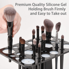 Acrylic Makeup Brushes Drying Rack Collapsible Stand Tree Tray