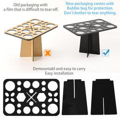 Acrylic Makeup Brushes Drying Rack Collapsible Stand Tree Tray