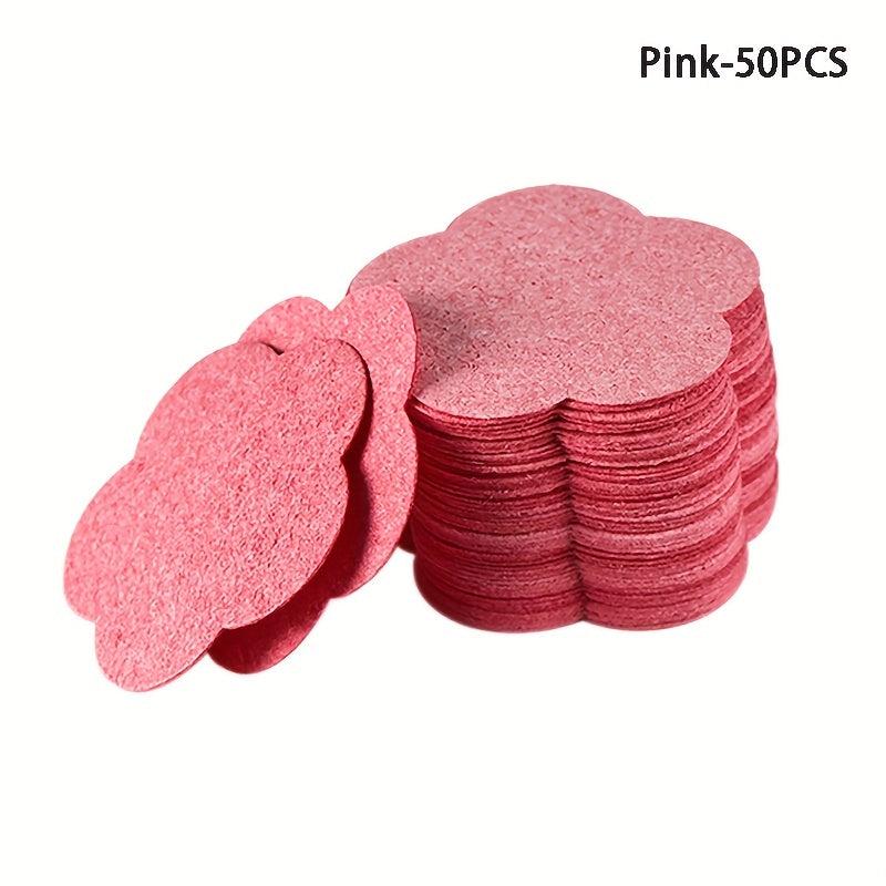 50pcs Wood Pulp Cotton Facial Cleansing Puff Plum Blossom Shaped Sponge