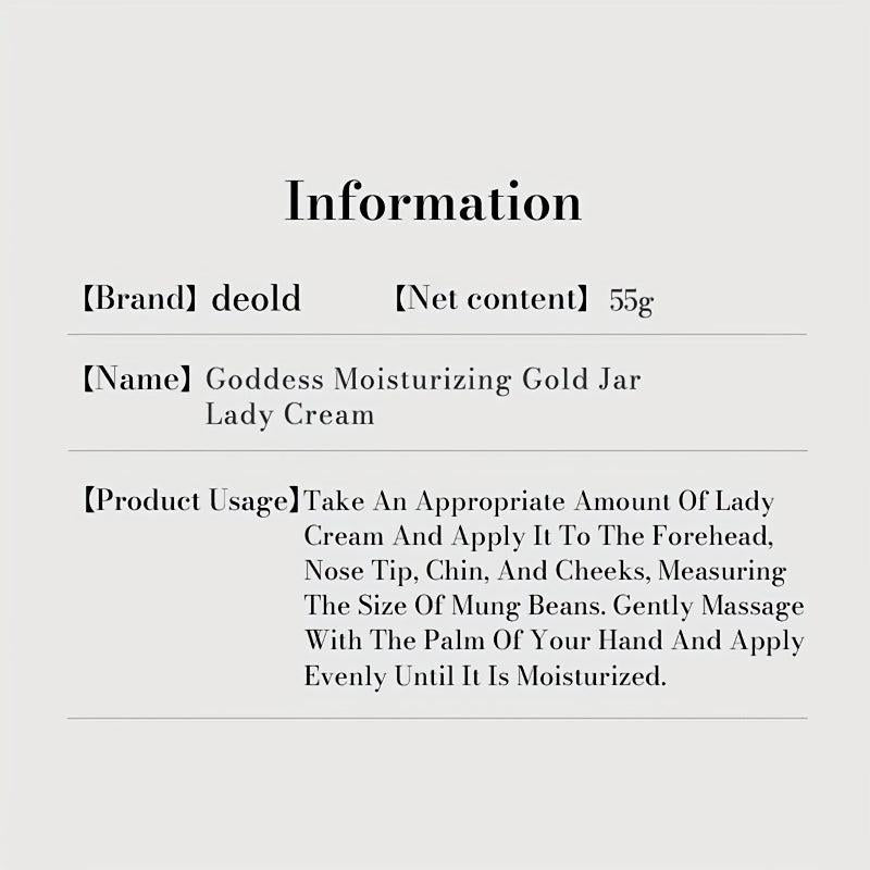Moisturizing Jar Lady Cream Holiday Gift
