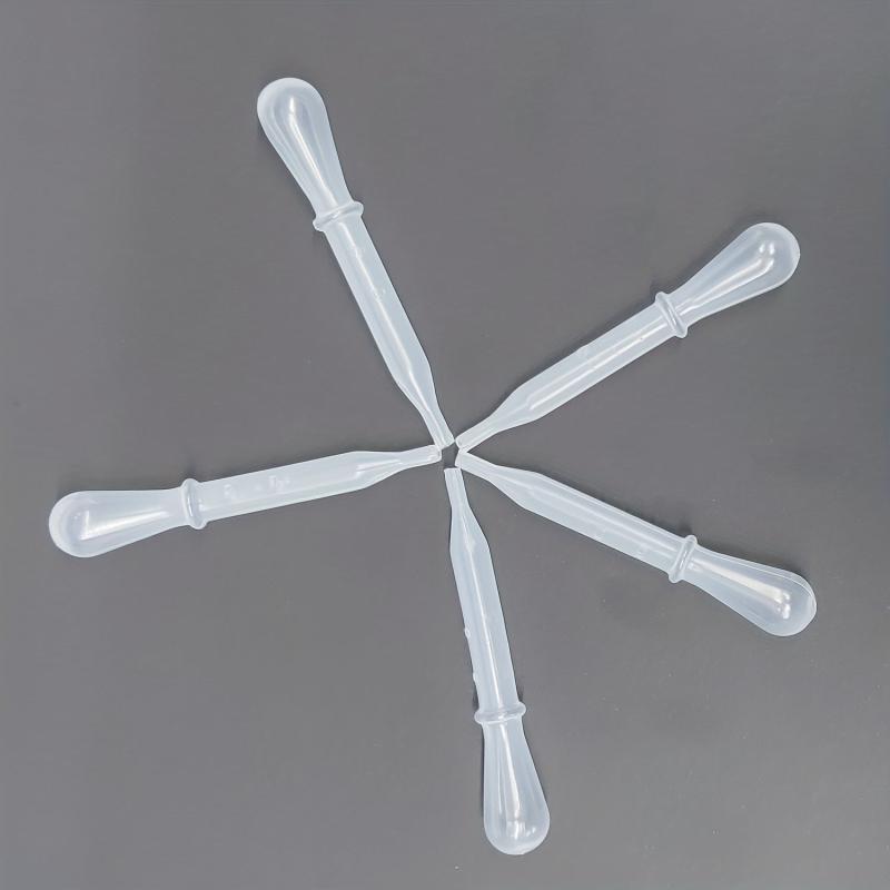 5pcs 1.5ml Disposable Plastic Transfer Pipettes Eye Dropper