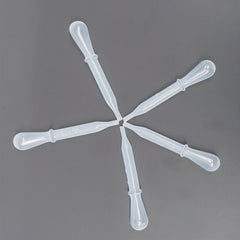 5pcs 1.5ml Disposable Plastic Transfer Pipettes Eye Dropper