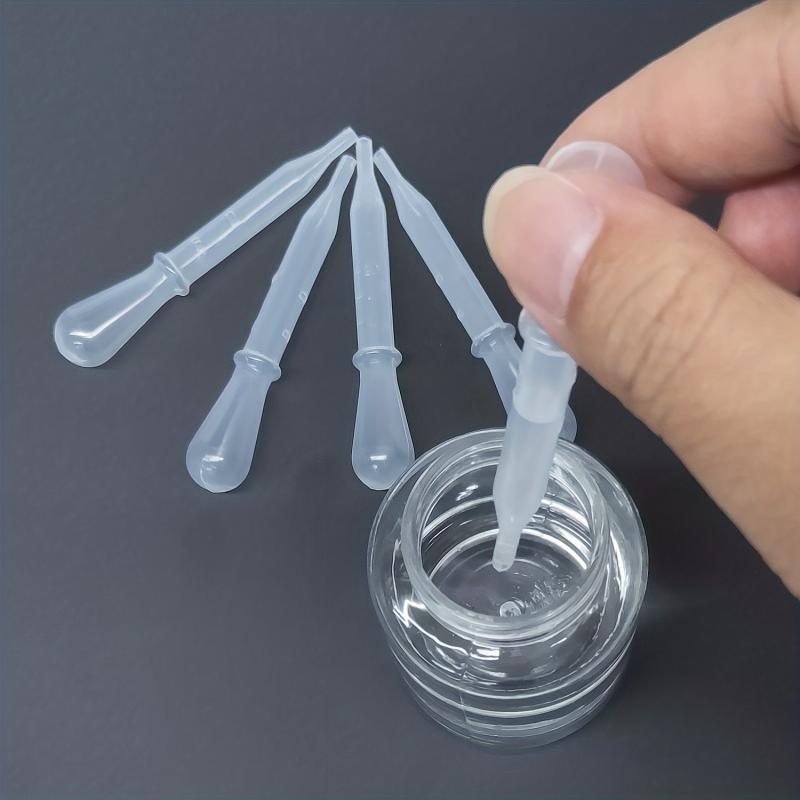 5pcs 1.5ml Disposable Plastic Transfer Pipettes Eye Dropper