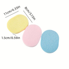 3pcs Thickened Facial Cleansing Sponge Seaweed Cleansing Puff