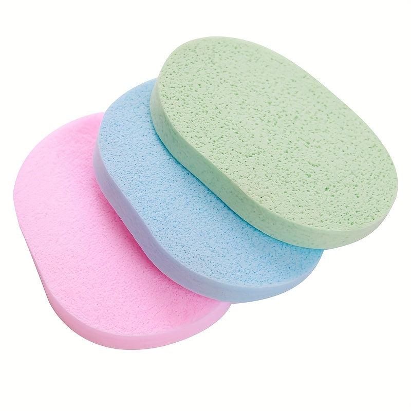 3pcs Thickened Facial Cleansing Sponge Seaweed Cleansing Puff