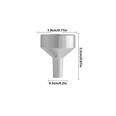 Mini Metal Funnel for Filling Small Bottles Transfer Liquid Refill Perfume Tool