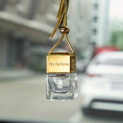 8ml Car Aromatherapy Bottle Pendant - Square Empty Clear Essential Diffuser