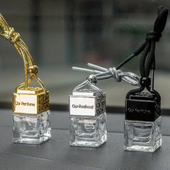 8ml Car Aromatherapy Bottle Pendant - Square Empty Clear Essential Diffuser