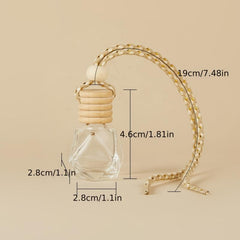 Car Air Freshener Diffuser Clear Glass Empty Refillable Vials 8ml