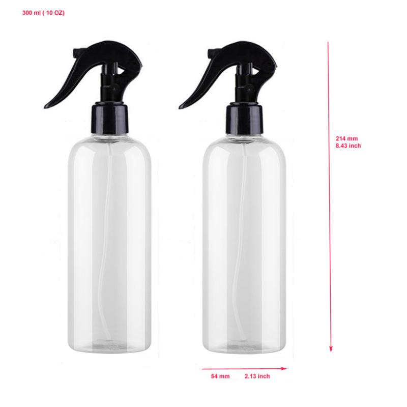 2 Pack Clear Spray Bottle For Hair Plant Mister Spray Bottle