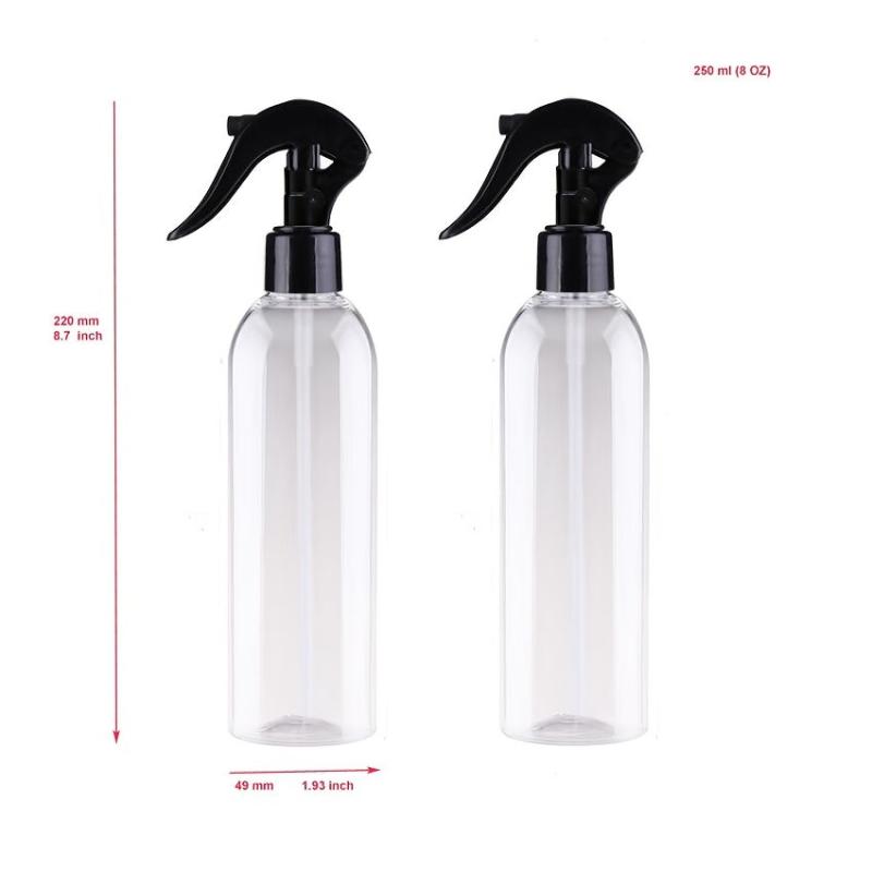 2 Pack Clear Spray Bottle For Hair Plant Mister Spray Bottle