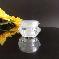 1pc Leak Proof Acrylic Jars With Lids for Travel Makeup Oils 10g