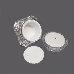 1pc Leak Proof Acrylic Jars With Lids for Travel Makeup Oils 10g