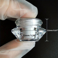 1pc Leak Proof Acrylic Jars With Lids for Travel Makeup Oils 10g
