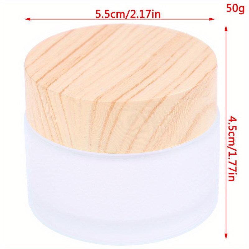 Leakproof Glass Cosmetic Containers for Makeup Lip Scrub Lotions 5g-50g