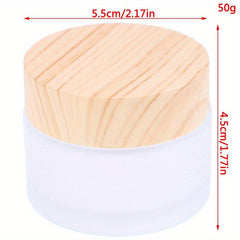 Leakproof Glass Cosmetic Containers for Makeup Lip Scrub Lotions 5g-50g