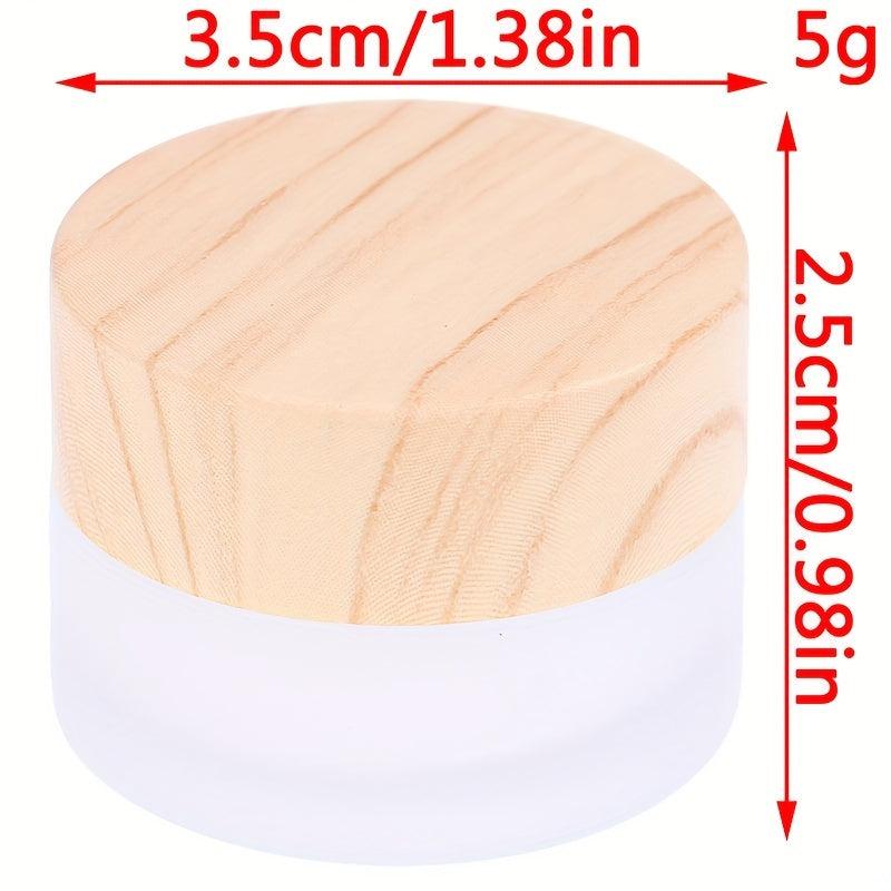 Leakproof Glass Cosmetic Containers for Makeup Lip Scrub Lotions 5g-50g