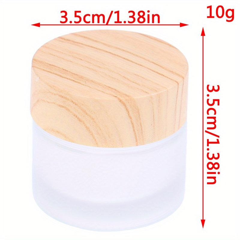 Leakproof Glass Cosmetic Containers for Makeup Lip Scrub Lotions 5g-50g