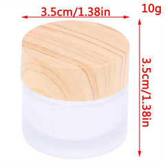 Leakproof Glass Cosmetic Containers for Makeup Lip Scrub Lotions 5g-50g