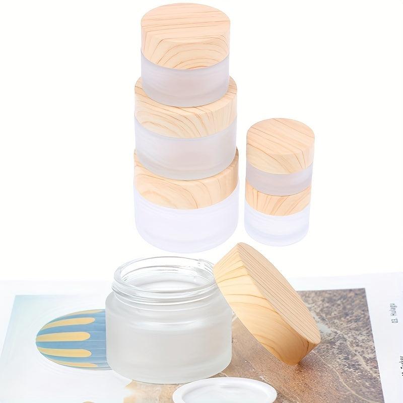 Leakproof Glass Cosmetic Containers for Makeup Lip Scrub Lotions 5g-50g