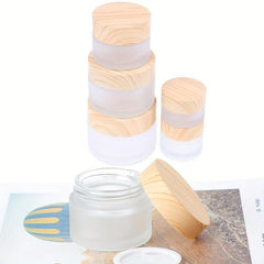 Leakproof Glass Cosmetic Containers for Makeup Lip Scrub Lotions 5g-50g