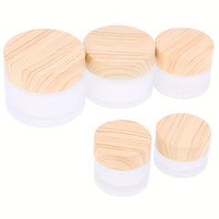 Leakproof Glass Cosmetic Containers for Makeup Lip Scrub Lotions 5g-50g