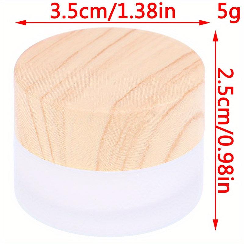 Leakproof Glass Cosmetic Containers for Makeup Lip Scrub Lotions 5g-50g