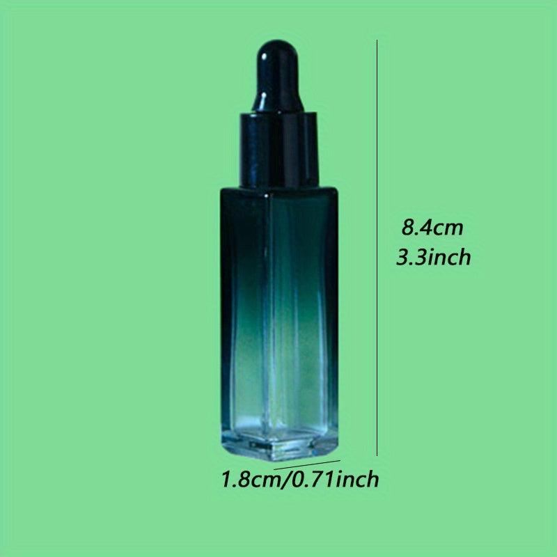 1pc Glass Dropper Bottle 0.27oz Square Dropper Perfume Bottle With Lid