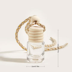 6ml Car Air Freshener Perfume Bottle Clear Empty Hanging Car Diffuser Bottle
