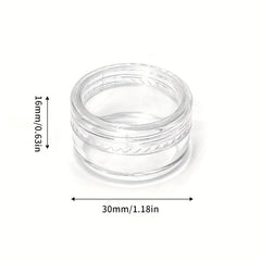 25Pcs 5g Clear Acrylic Jars with Lids - Cosmetic Cream