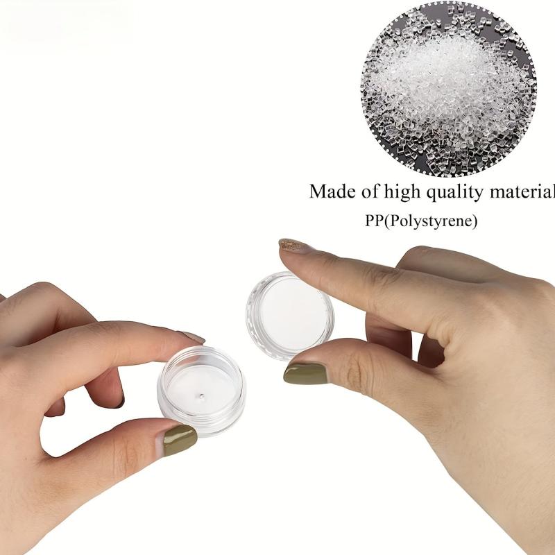 25Pcs 5g Clear Acrylic Jars with Lids - Cosmetic Cream
