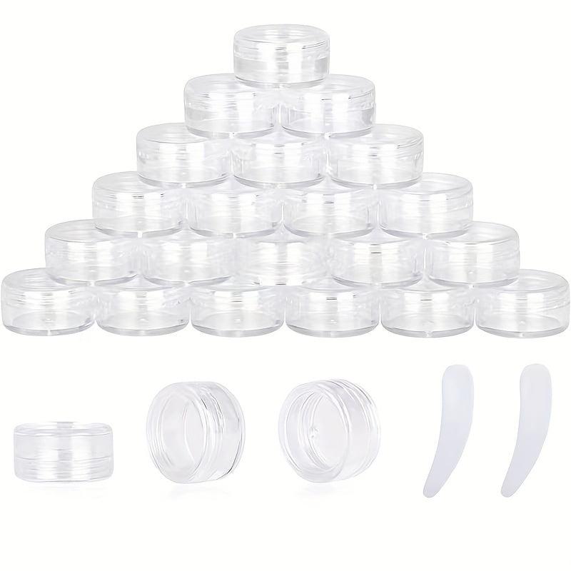 25Pcs 5g Clear Acrylic Jars with Lids - Cosmetic Cream