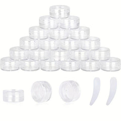 25Pcs 5g Clear Acrylic Jars with Lids - Cosmetic Cream