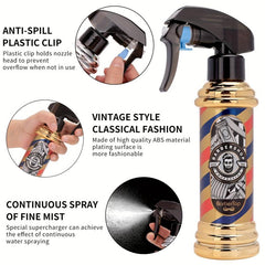 Empty Spray Bottle Barber Stylist Fine Mist Sprayer Refillable Container
