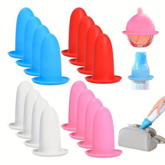 4Pcs Leak-proof Silicone Bottle Covers for Travel Toiletries
