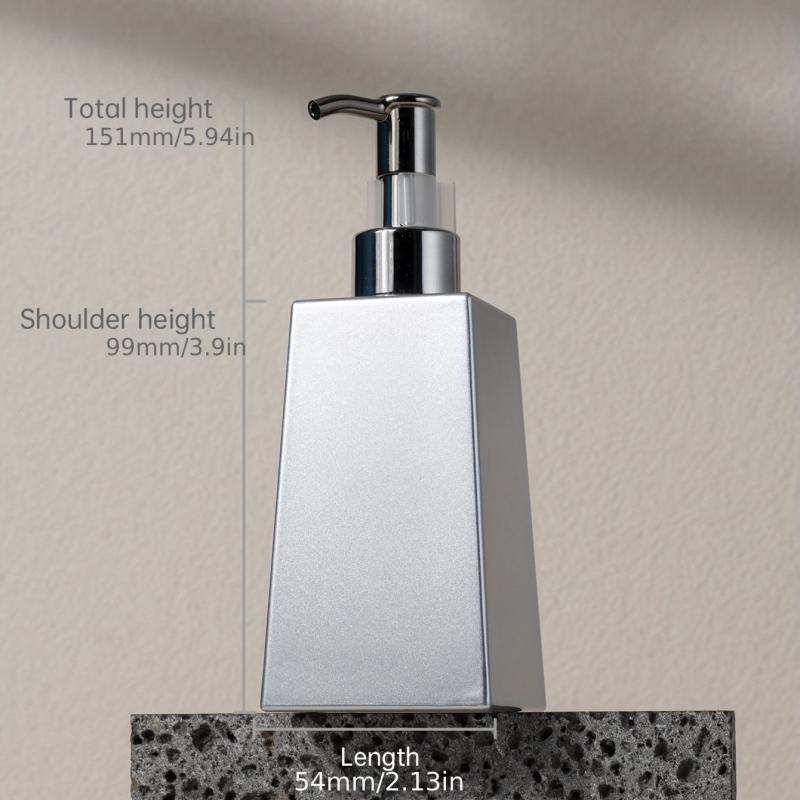 2pcs Plastic Silver Soap Dispenser Rust Proof Pump 2pack 7 Oz