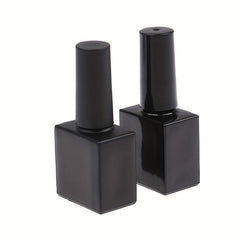 10ML Empty Gel Polish Bottles Square Glass Refillable Fingernail Polish Bottles