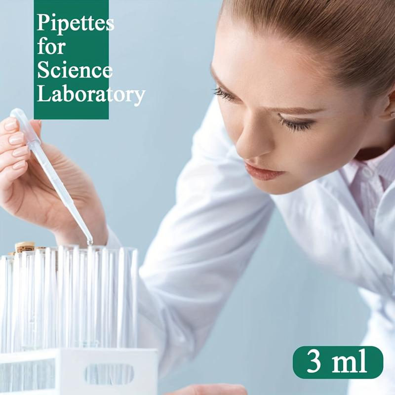 3ml Disposable Plastic Transfer Pipettes 15pc 20pc 100pc Calibrated Dropper