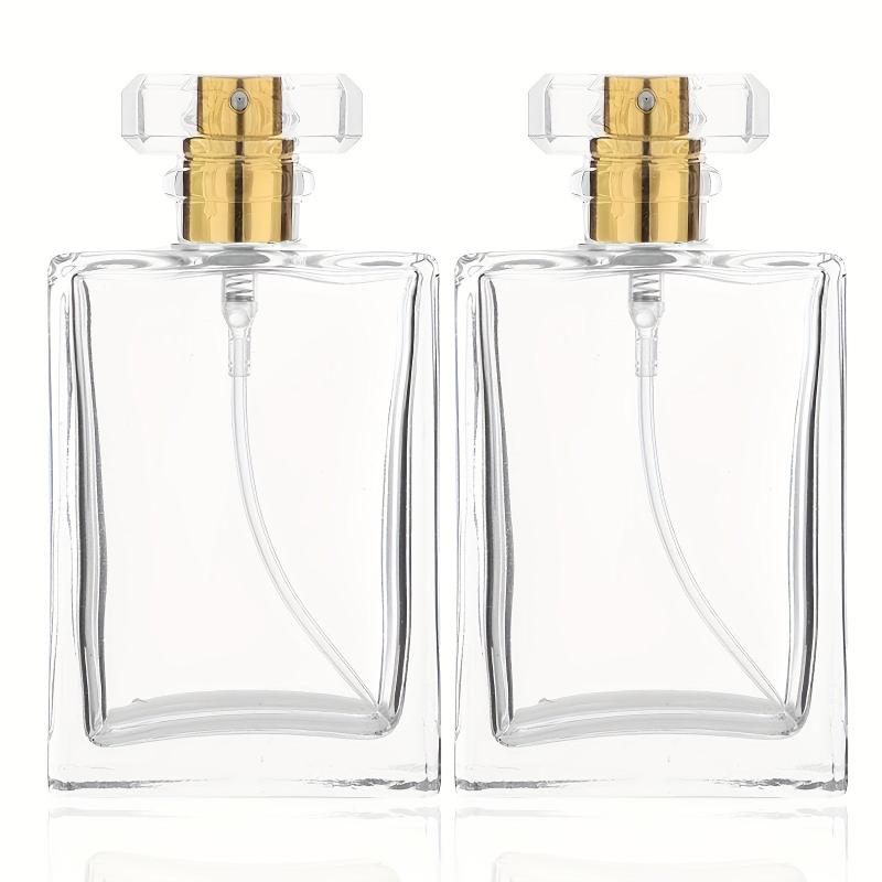 2PCS 30ml Clear Glass Refillable Perfume Bottles