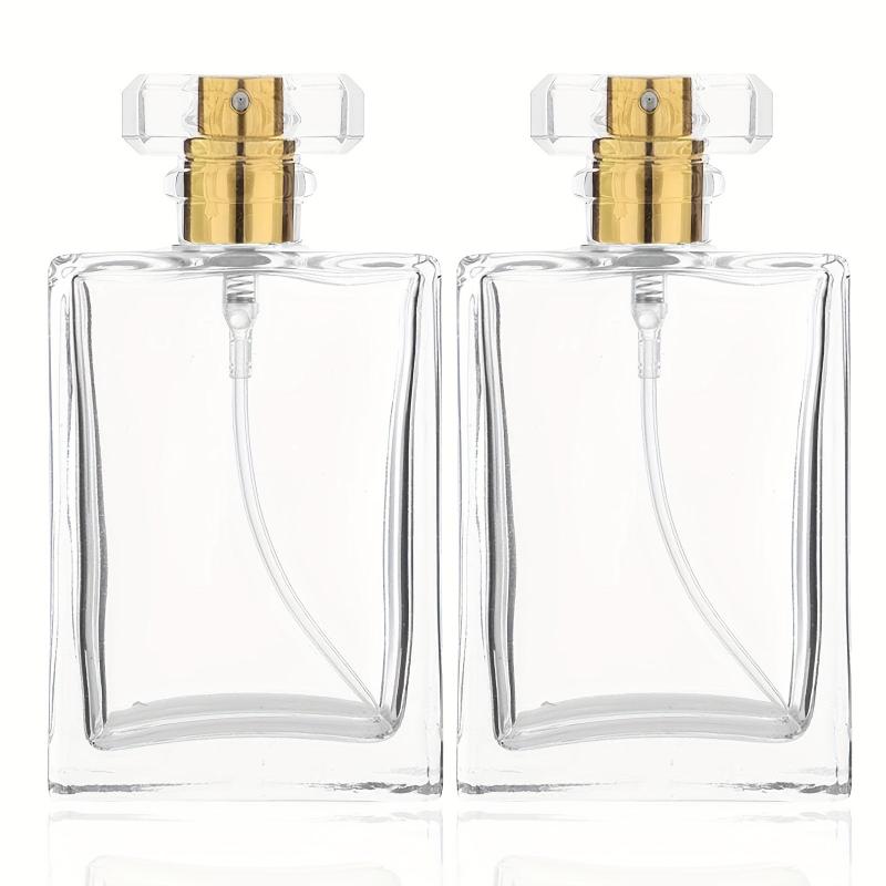 2PCS 30ml Clear Glass Refillable Perfume Bottles
