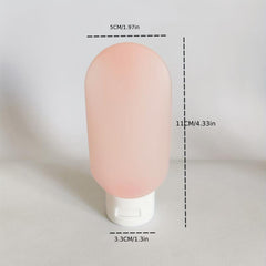 60ml Refillable Squeeze Travel Tubes Leak-Proof Toiletries Containers