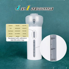 4-in-1 Travel Bottle Dispenser for Toiletries and Skincare