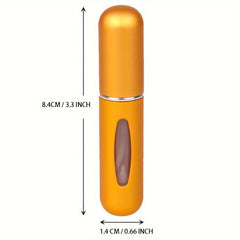 5Pcs Mini Refillable Perfume Spray Bottle 5ml Travel Atomizer Case