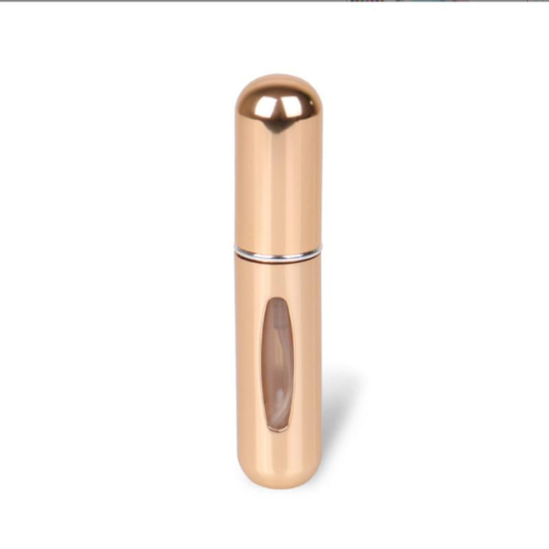 5ml Mini Self Pump Dispensing Bottle Refillable Aluminum