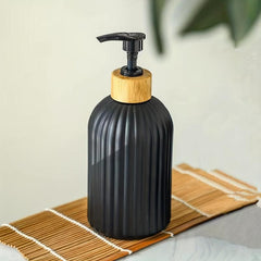 2pcs Bamboo Pump Soap Dispenser 17oz Set