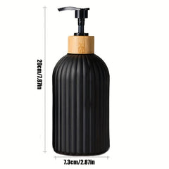 2pcs Bamboo Pump Soap Dispenser 17oz Set