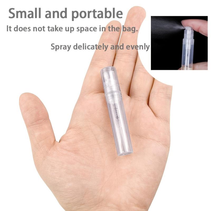 20 Pcs Mini Clear Plastic Spray Bottle Portable Small Perfume Atomizer 3ml
