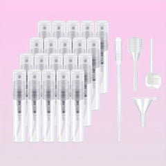 20 Pcs Mini Clear Plastic Spray Bottle Portable Small Perfume Atomizer 3ml