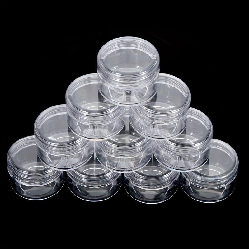 10pcs Clear Makeup Cosmetic Empty Jar Eyeshadow Cream Container